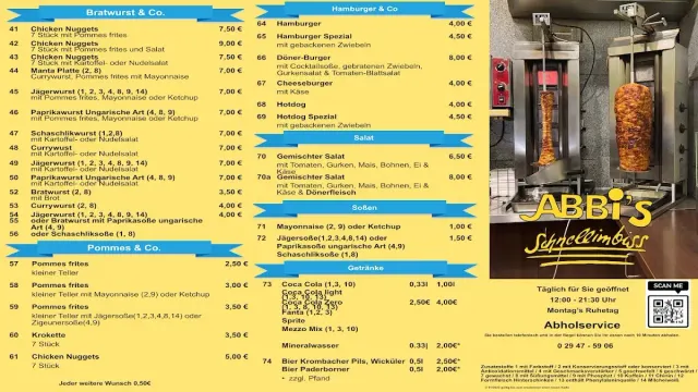 BookNoFees: Restavracija – Abbis Imbiß – Anröchte – Abbisov prigrizek, fotografija 2