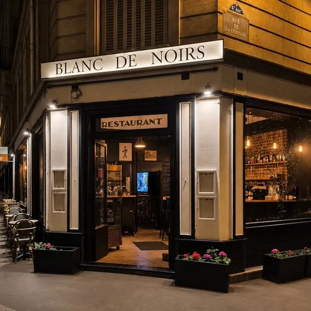 BookNoFees: Restavracija – Blanc de Noirs – Paris – Beli med črnci, fotografija 1