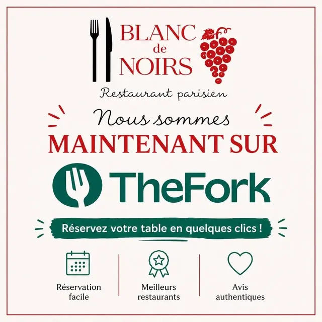 BookNoFees: Restavracija – Blanc de Noirs – Paris – Beli med črnci, fotografija 2