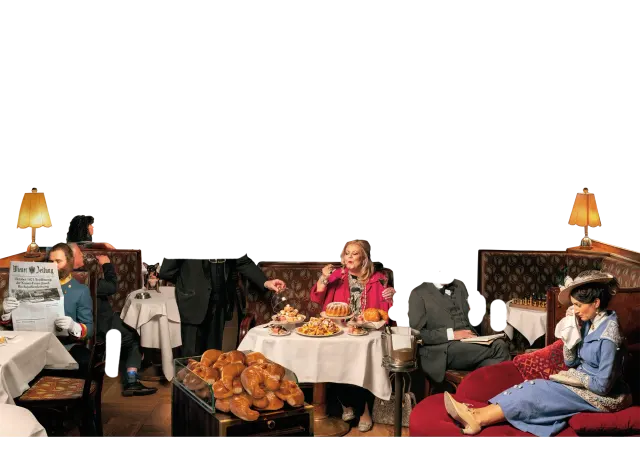 BookNoFees: Kavarna – Café Landtmann – Vienna – Kavarna Landtmann, fotografija 3