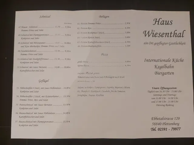 BookNoFees: Restavracija – Haus Wiesenthal – Plettenberg – Hiša Wiesenthal, fotografija 2
