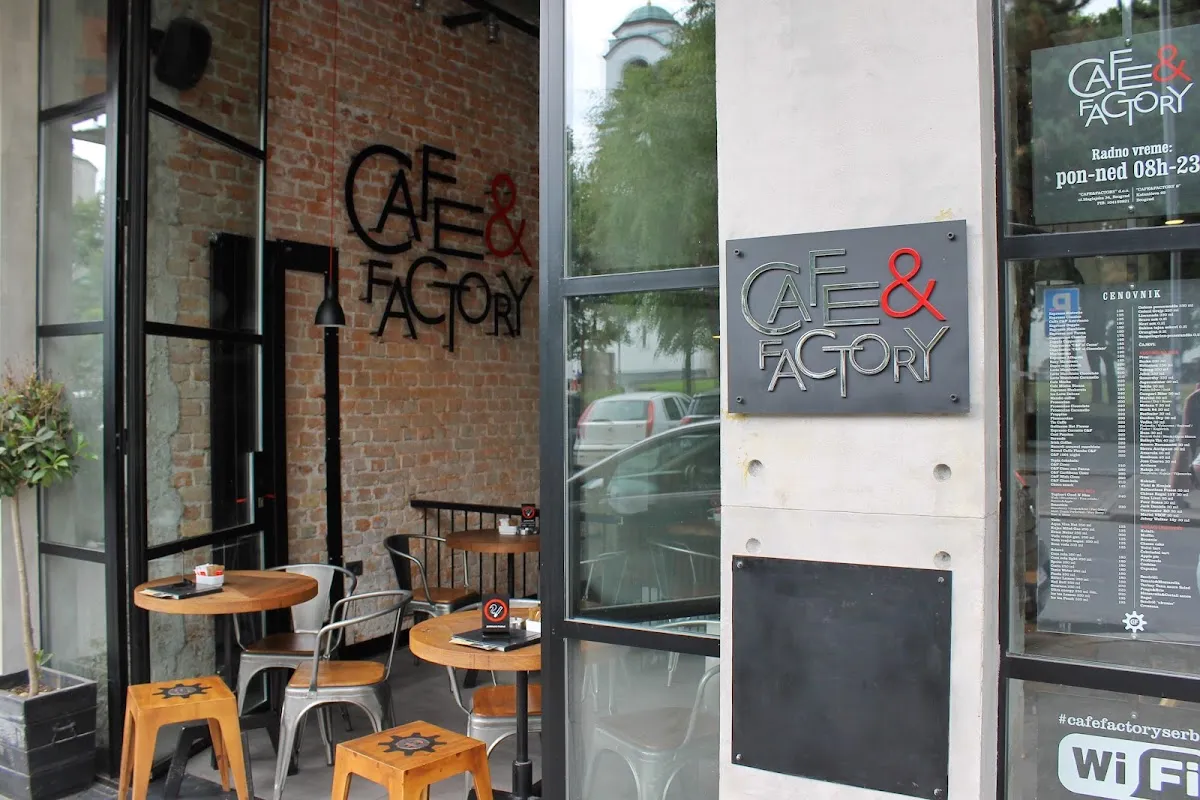 BookNoFees: Kavarna – Cafe&Factory – Belgrade – Cafe&Factory, fotografija 1